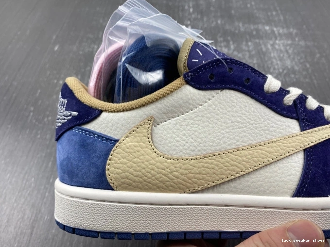 Reps LUCY CUSTOM TRAVIS JORDAN AIR 1 DM7866-808 SCOTT X 0707